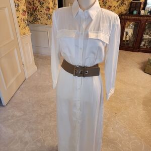 Zara White Shirt Dress